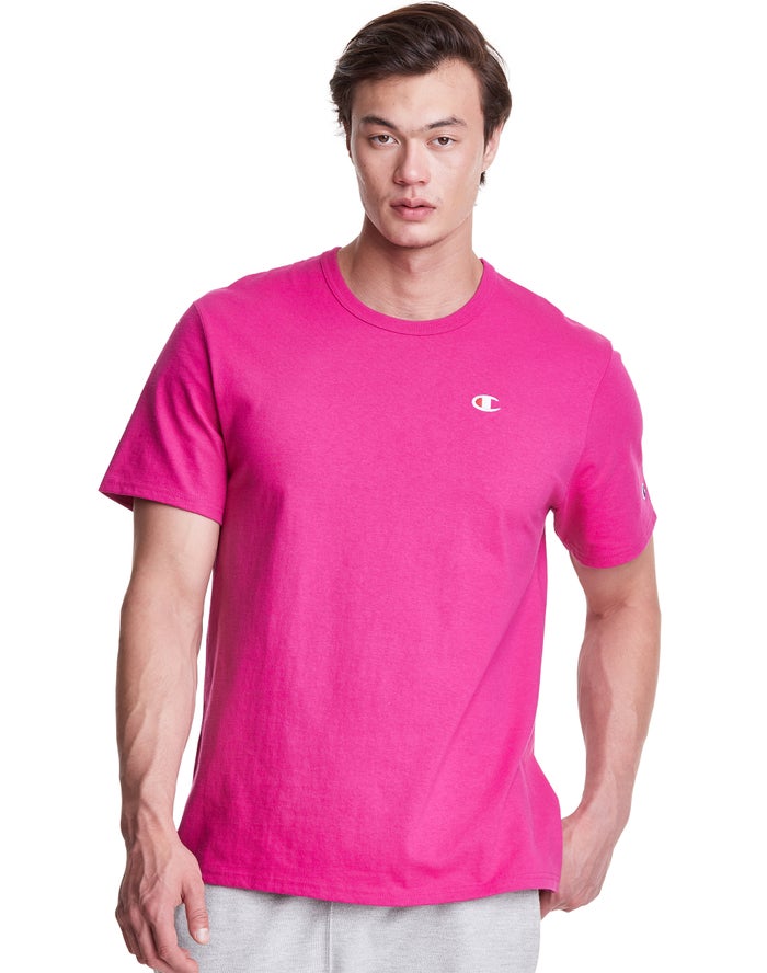 Champion Heritage C Logo - Miesten Pinkki T-Paita - Suomi 3958416-RF